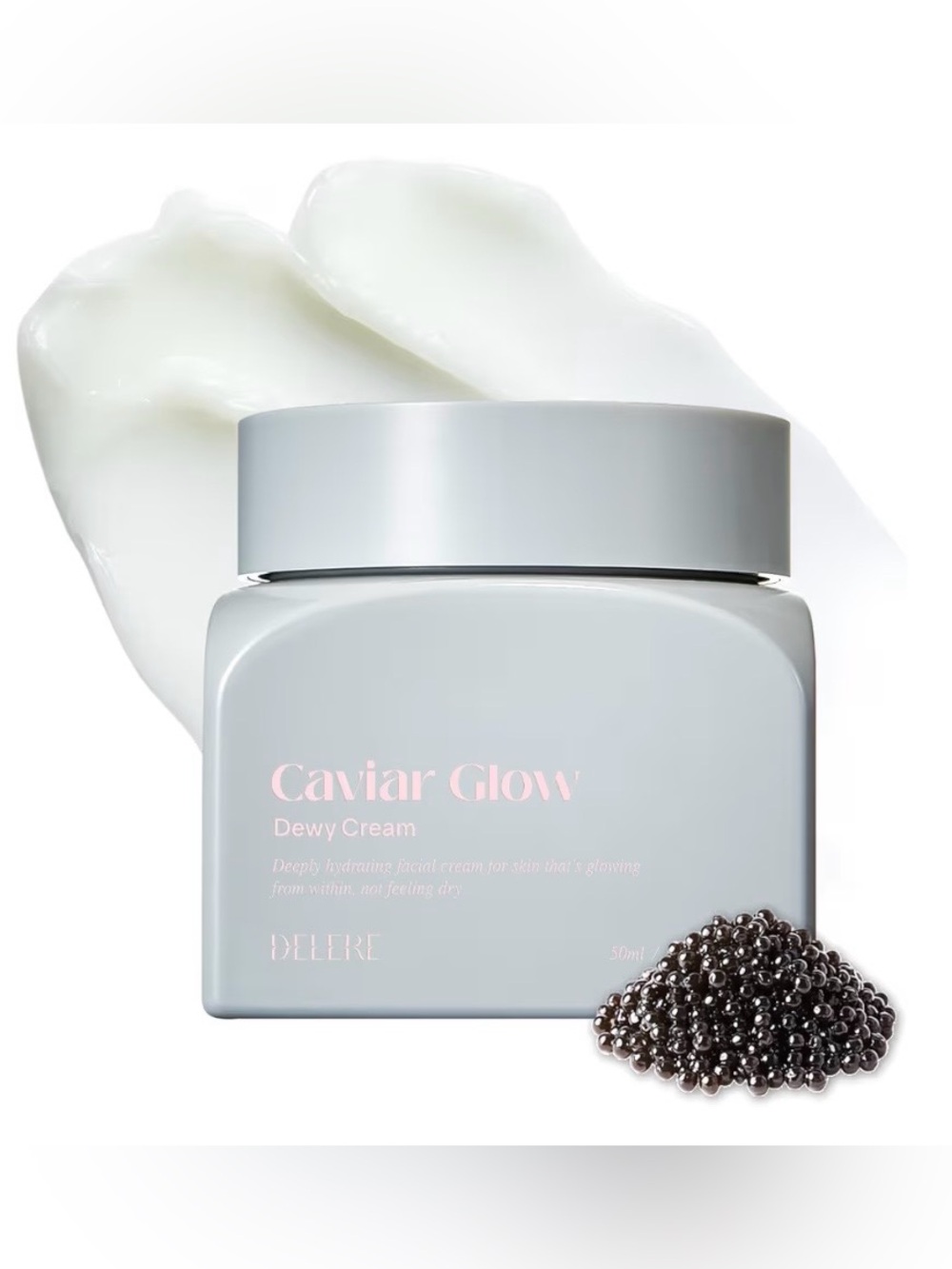 DELERE Caviar Glow Dewy Cream - Anti-aging Skin Cream. 50ml / 1.69 oz. NIB